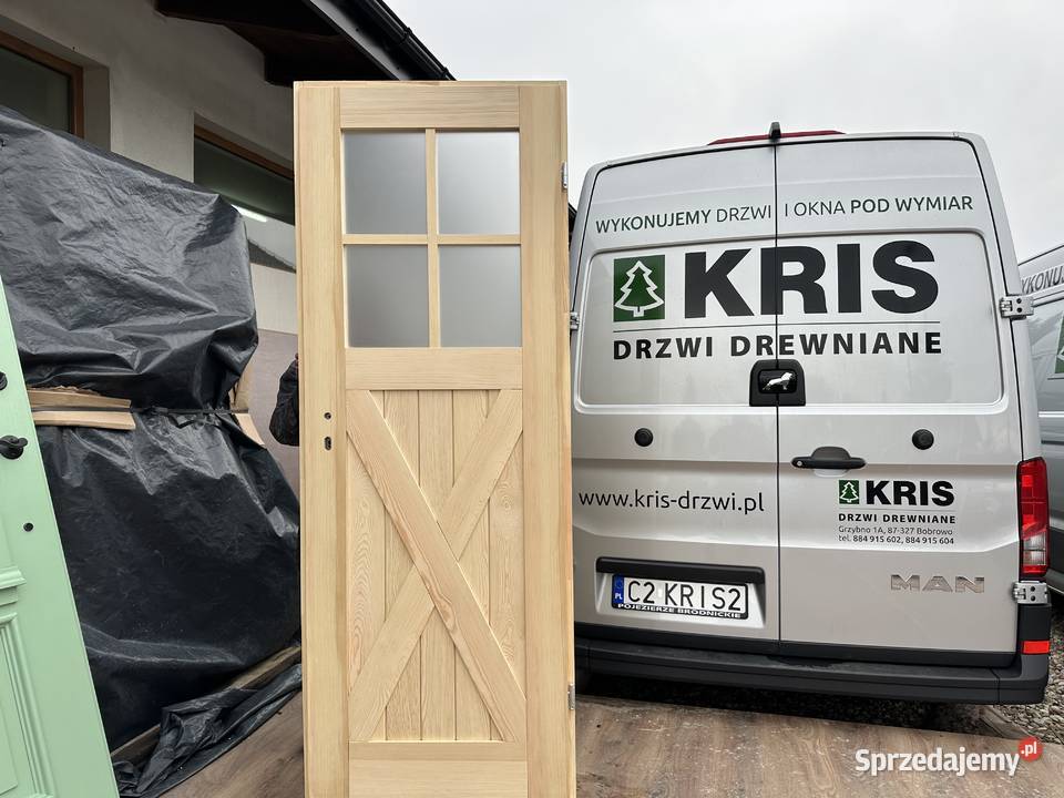Drzwi ręki 78x205 prawe sosnowe drewniane Brodnica