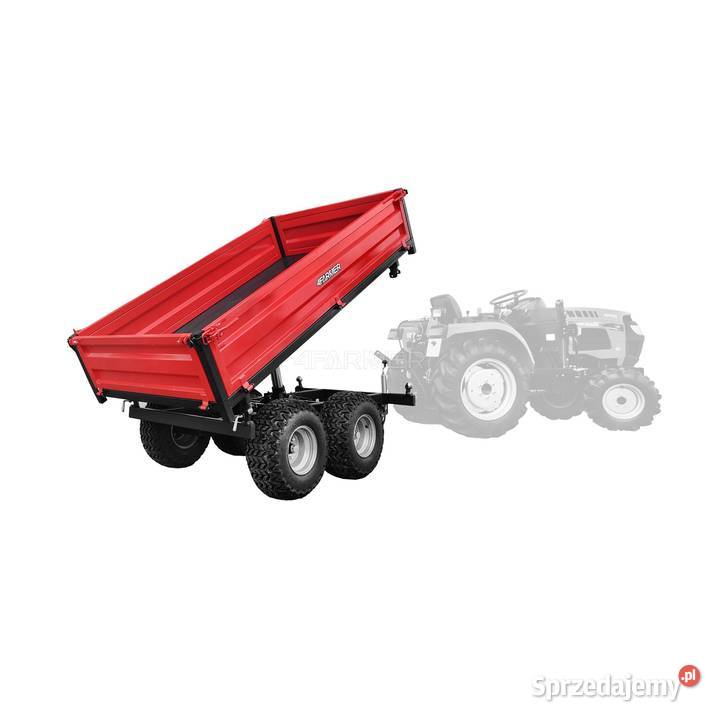 Przyczepa rolnicza dwuosiowa 25T z kiprem nieuszkodzony Tajęcina