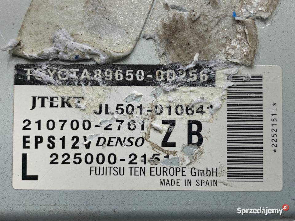 MODUŁ WSPOMAGANIA TOYOTA YARIS III 896500D256 sprzedam