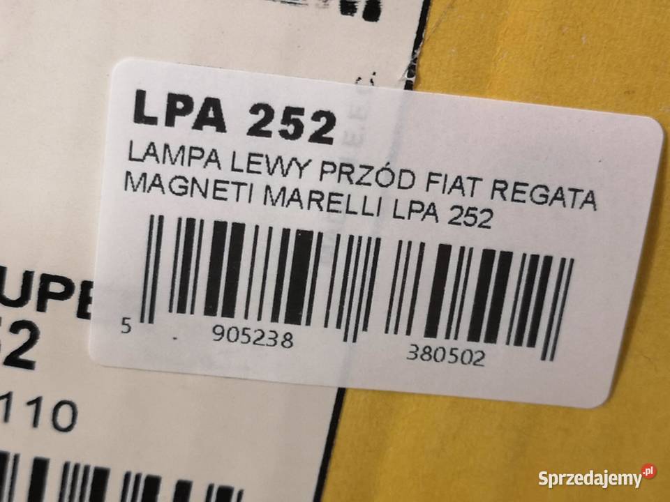 LAMPA MIGACZ LEWY PRZÓD FIAT REGATA 19831990 sprzedam
