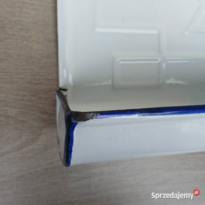 Emaliowany wieszak kuchenny okapnik przybory Warszawa