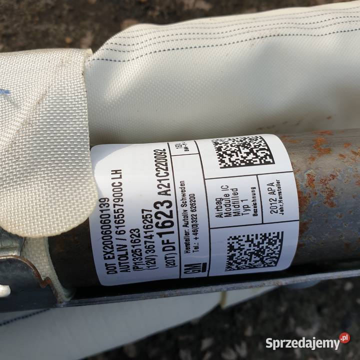 OPEL ZAFIRA C AIRBAG KURTYNA LEWA PRAWA 3251623 kujawsko-pomorskie Łochowice