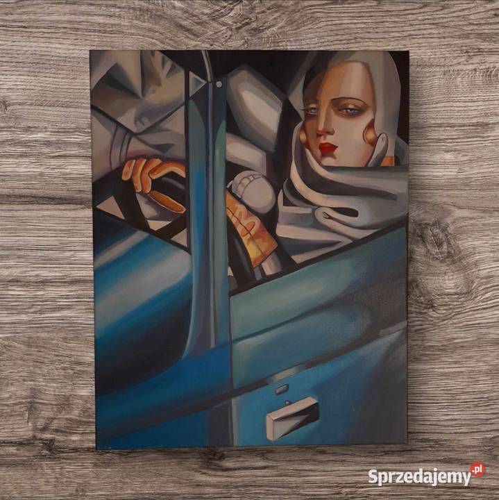 Sprzedam obraz Tamara Łempicka Kobieta w bugatti Warszawa