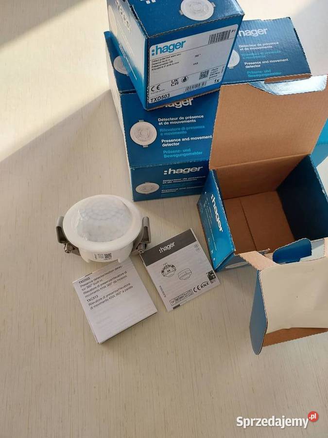 Hager TXD503 czyjnik detektor ruchu Roszkowo