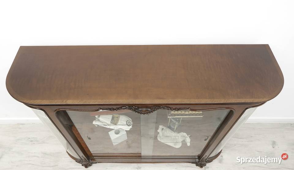 Zabytkowa witryna chippendale z lat 40tych wielkopolskie Jerka