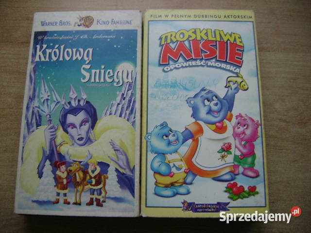 Starocie z PRL Kasety VHS Zestaw 2 bajki Królowa Pozostałe Gdynia