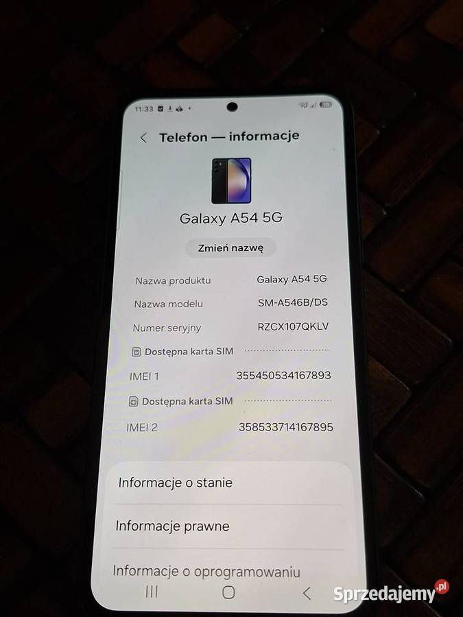 Telefon Samsung Galaxy 54 warmińsko-mazurskie
