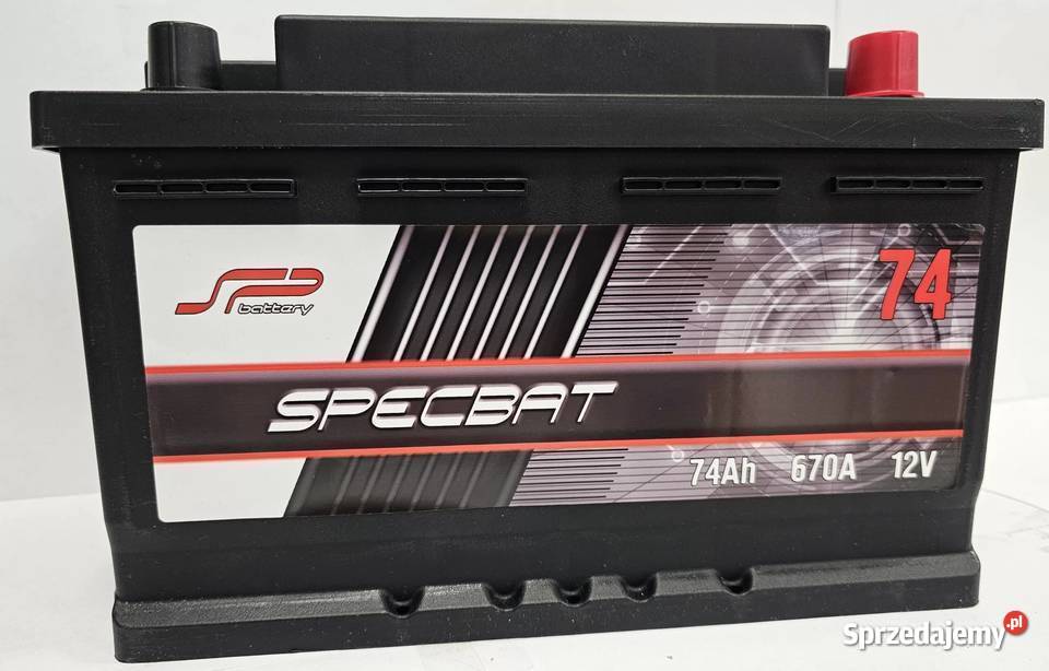 Akumulator SPECBAT 74Ah 670A PRAWY PLUS wysok sprzedam