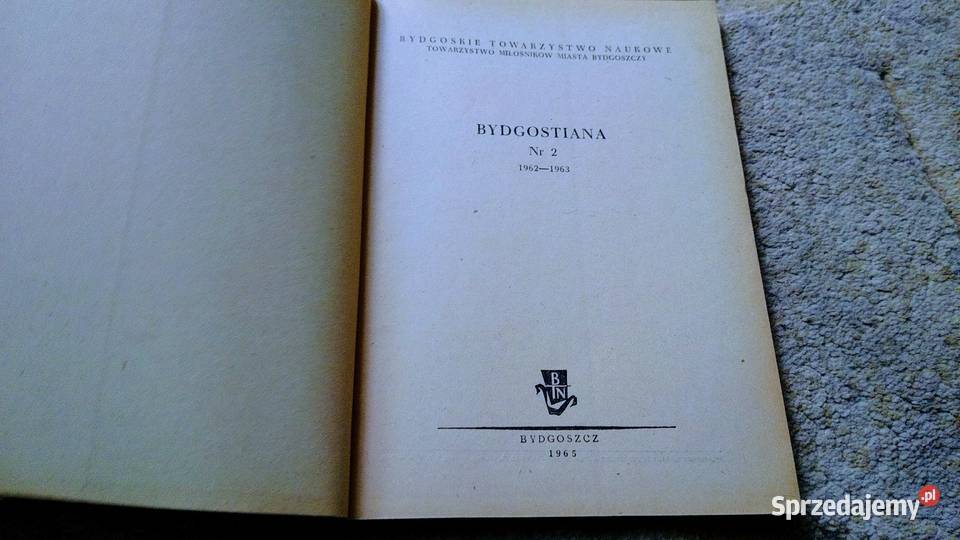 Bydgostiana 2 19621963 Bydgoskie Towarzystwo pomorskie Gdańsk