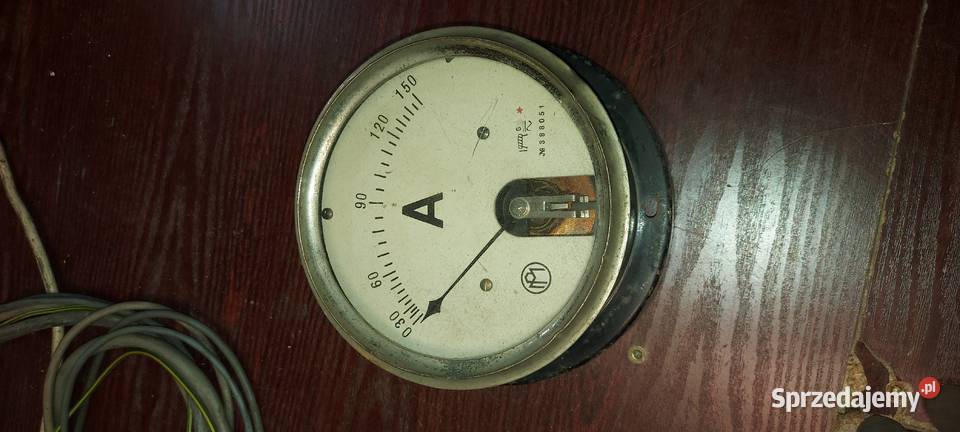 Zabytkowy AMPEROMIERZ kolekcjonerski duży 16 i Nowy Sącz