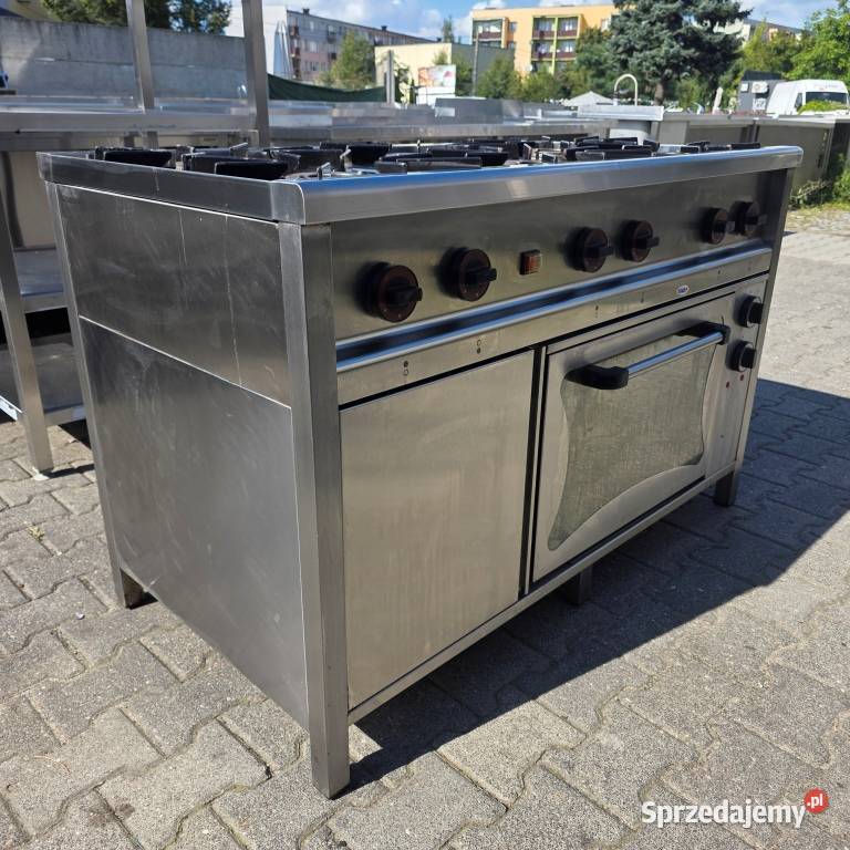 Kuchnia Gazowa 6 Pal Piekarnik Elekt EGAZ M1875 Gastronomia Nowe Skalmierzyce