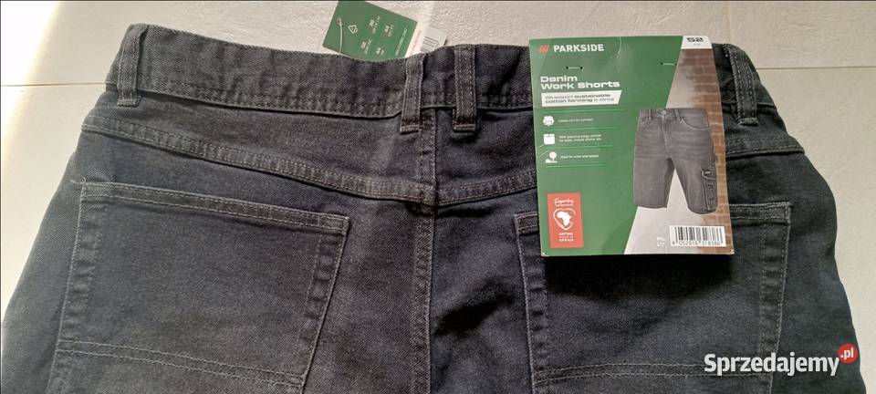 PARKSIDE męskie jeansowe szorty robocze z pętlą sprzedam