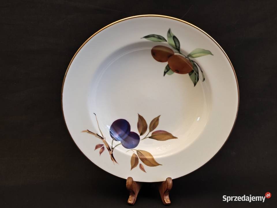 Talerz angielski Royal Worcester Evesham Gold lubelskie Chełm