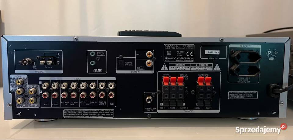 Amplituner AV Kenwood KRFV4060D 51 z pilotem Rypin
