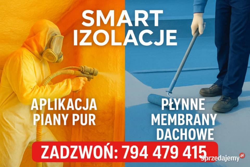 izolacje natryskowe membramy dachowe Sulechów usługi budowlane