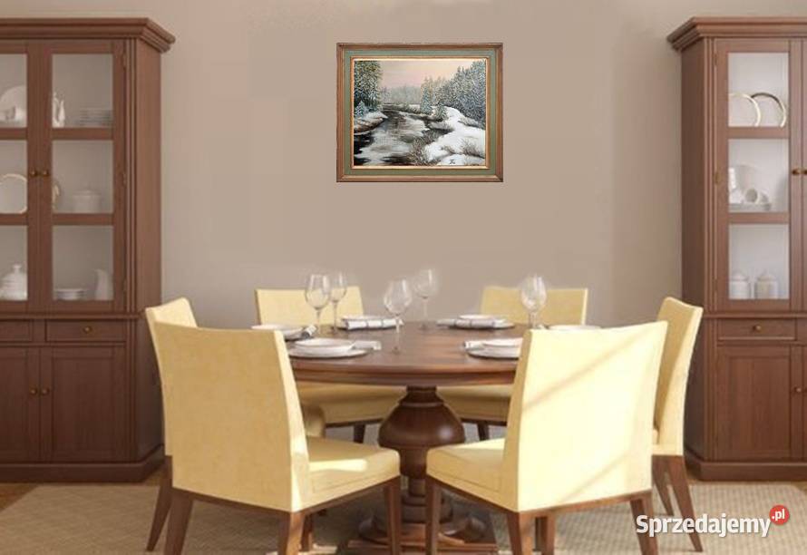 Obraz olejny Zima lubelskie Lublin