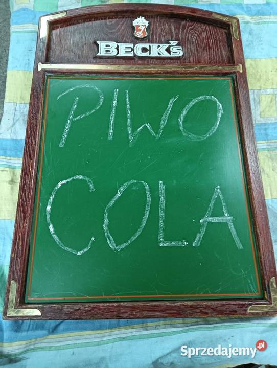 Tablica kredowa Becks pub