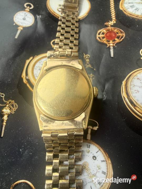 Rzadki Rolex ze złota 18k łańcuszek złoto 9k z