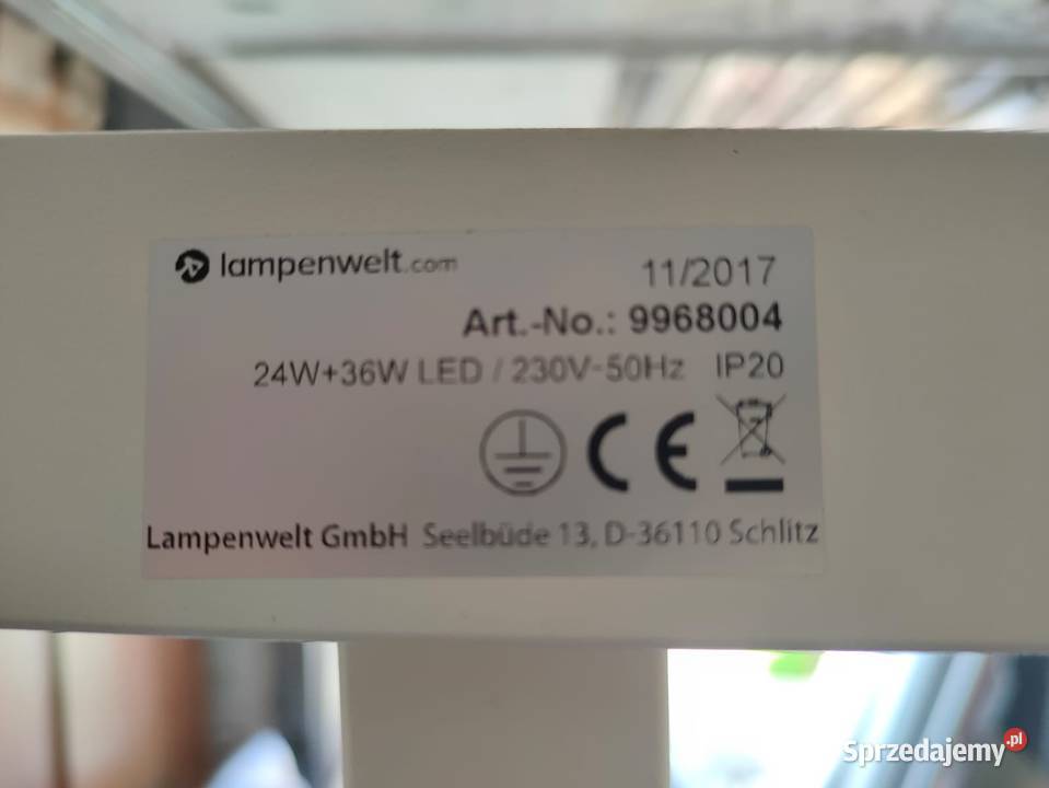 Lampa Lampenwelt Logan Arcchio LED dostepne 3 mazowieckie Warszawa