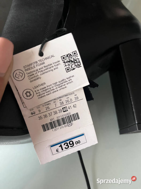 Pełne KOBIECEGO WDZIĘKU kozaki ZARA zakrywające skóra Białystok