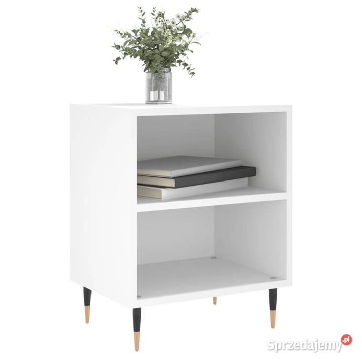 Szafki nocne 2 białe 40x30x50 materiał Warszawa