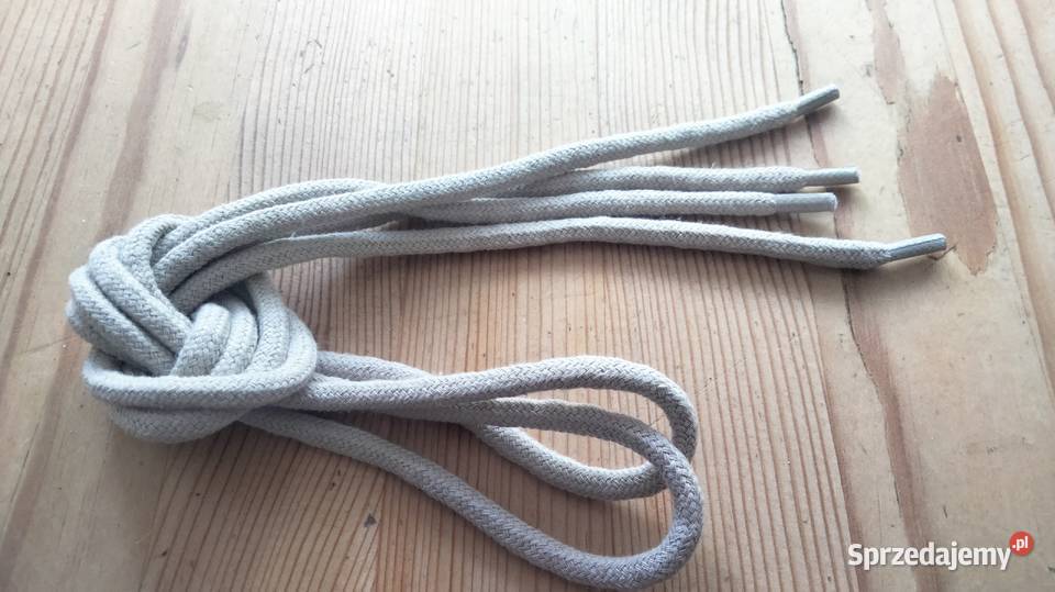 Sznurowadła okrągłe grube długość 90 kolor jasny Akcesoria wielkopolskie sprzedam