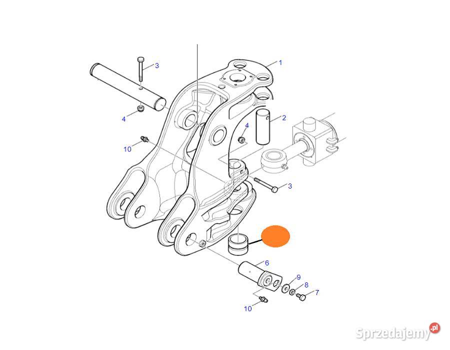 42N8562520 Tuleja konika dolna WB91 WB93 WB97 nie Złotów