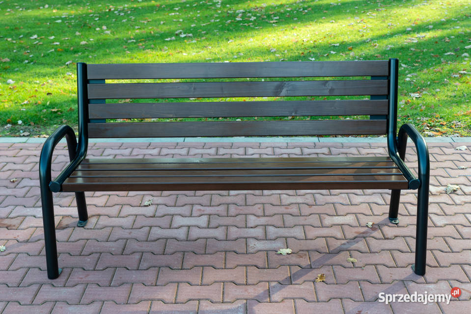 Ławka parkowa stalowa oparcie podłokie ogrodowa Ławy i ławki Bielsko-Biała sprzedam