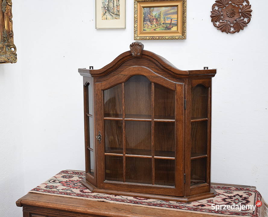 Witrynka wisząca dębowa witryna szafka wysyłam Świdnica