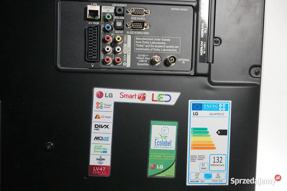 Telewizor LG 42LV470S Sprawny Gwarancja Telewizory Dąbrowa Tarnowska