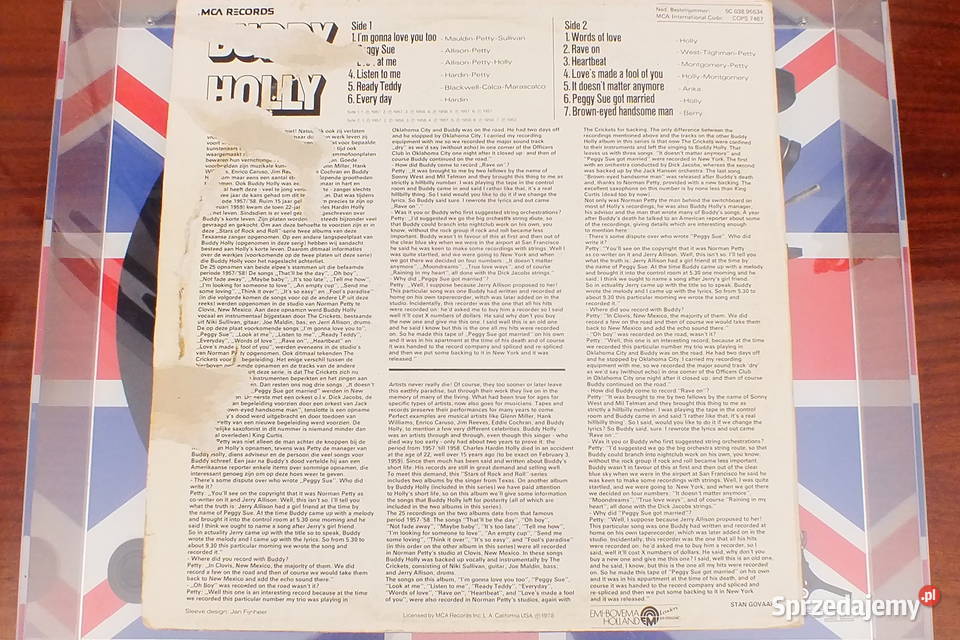 Winyl Buddy Holly Peggy Sue