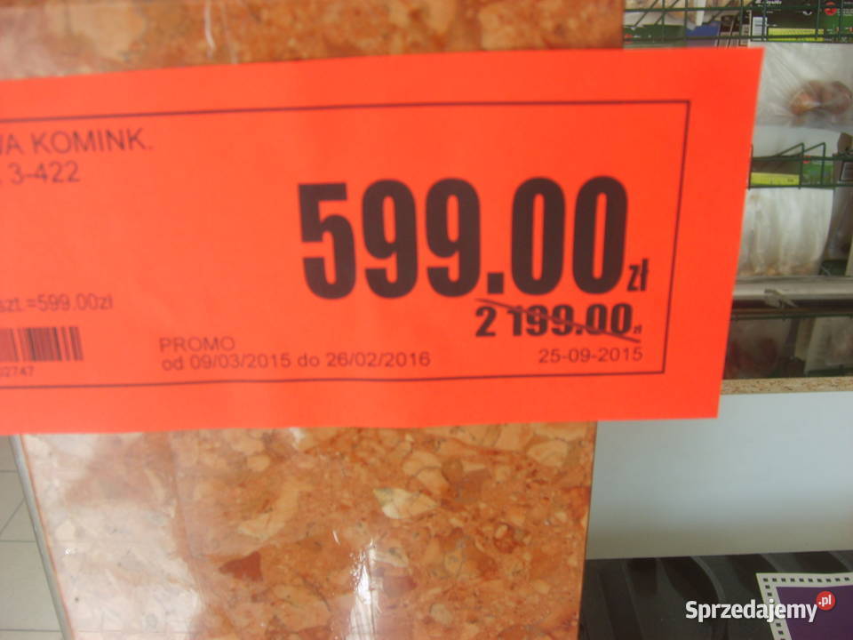 Kominek obudowa kominka marmurowa nowa Płytki i fugi zachodniopomorskie