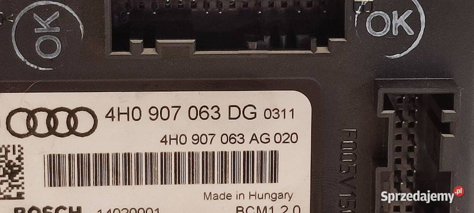 AUDI A7 4G MODUŁ BCM KOMFOTRU 4H0907063DG