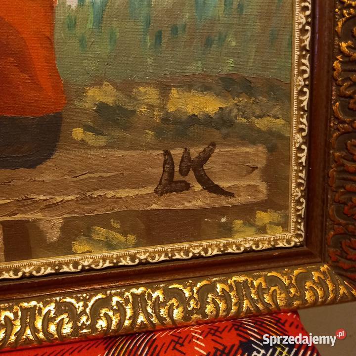 Obraz olejny Zadumana kobieta Gorzów Wielkopolski