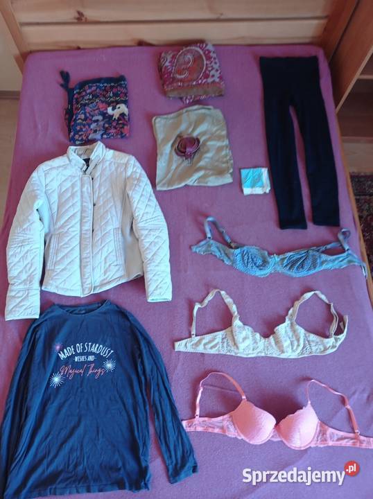 Duży zestaw ubrania S biały zachodniopomorskie Ustronie Morskie