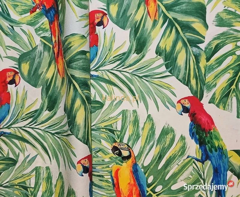 Papugi D56 tkanina obiciowa tapicerska velvet Piekary Śląskie