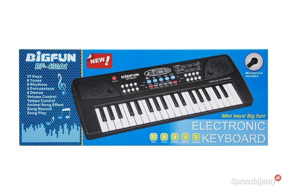 Organki pianinko keyboard z mikrofonem 37 Edukacyjne wielkopolskie Poznań