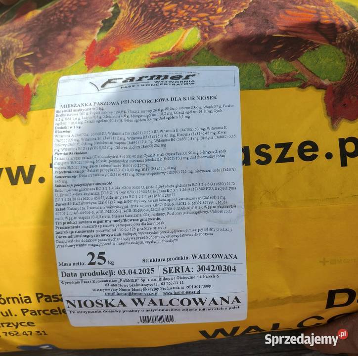 Pasza kur gęsi gołębikaczek Ostrołęka