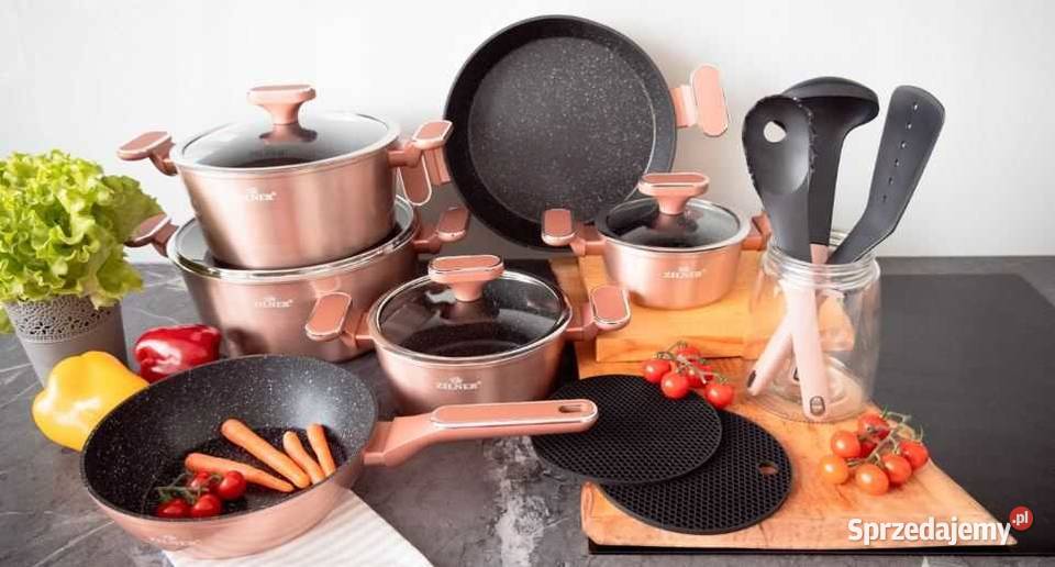Zestaw garnków Zilner Rose Gold 15 el Kraków
