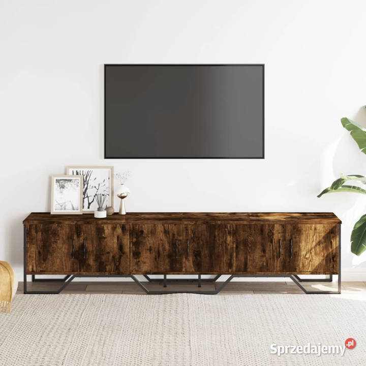 Szafka pod telewizor przydymiony dąb 180x34x41 Szafki mazowieckie