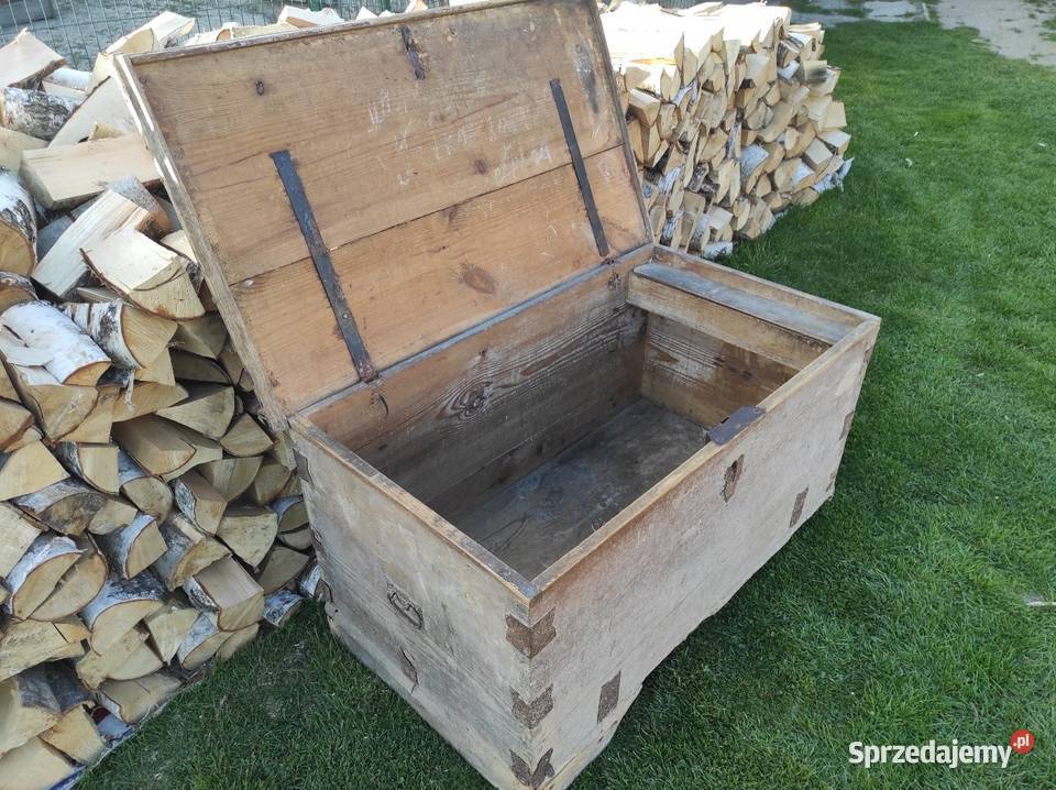 Stara skrzynia drewniana Antyki Bodzentyn