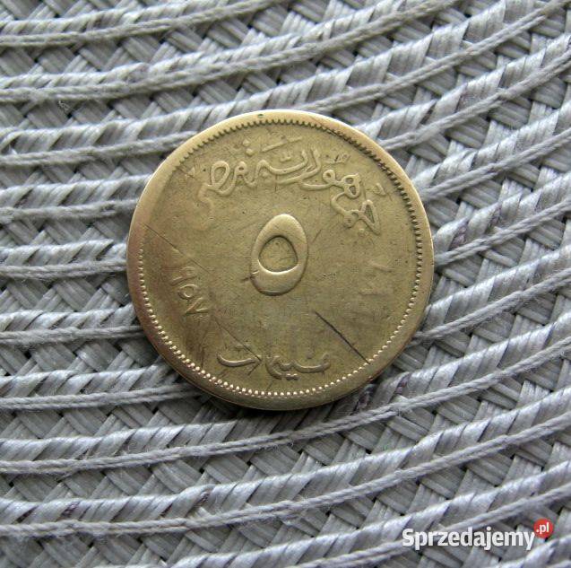Egipt 5 Milimów 1957r