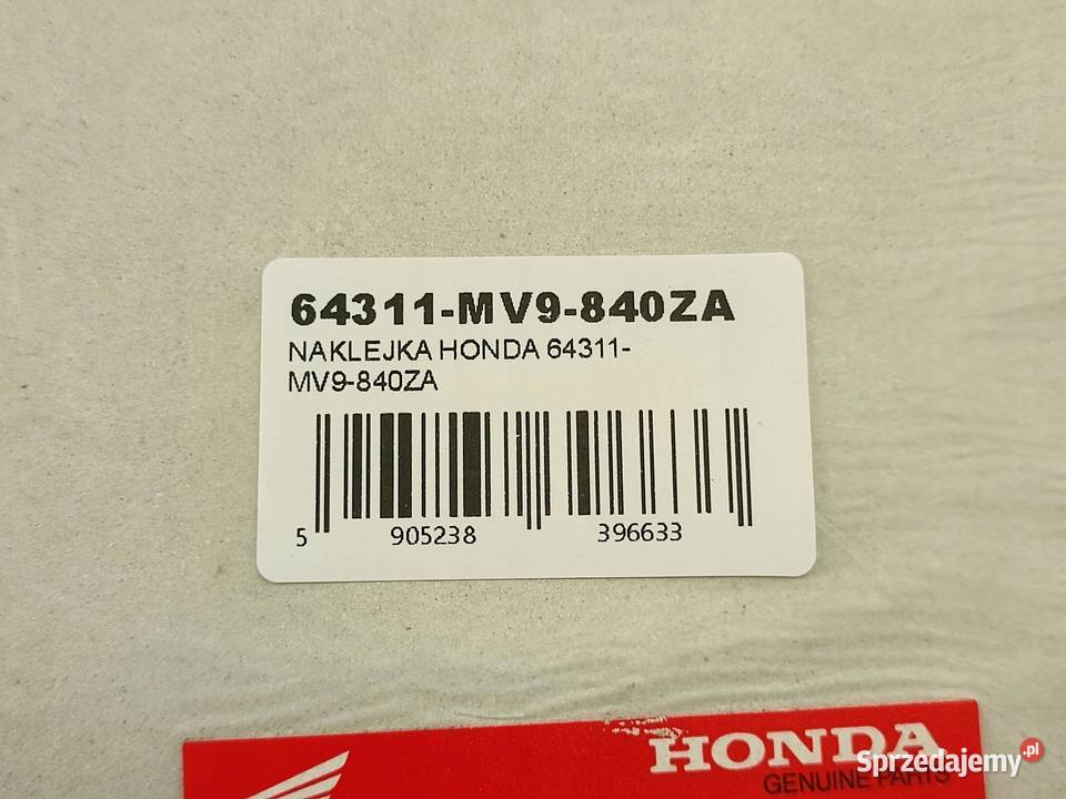NAKLEJKA CBR DOLNY BOCZEK HONDA CBR600F