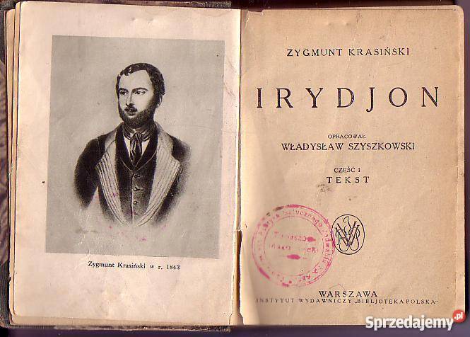 8335 IRYDJON WYDANIE OKOŁO 1920 ROKU ZYGMUNT Antykwariat Czyrna
