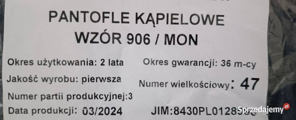 Klapki wojskowe inna sprzedam