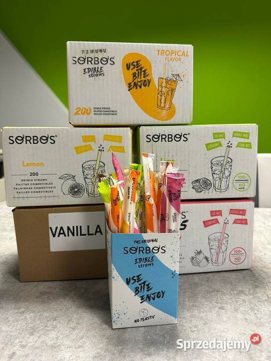 Jadalne słomki do drinków napojów Bez GMO i Dyszów sprzedam