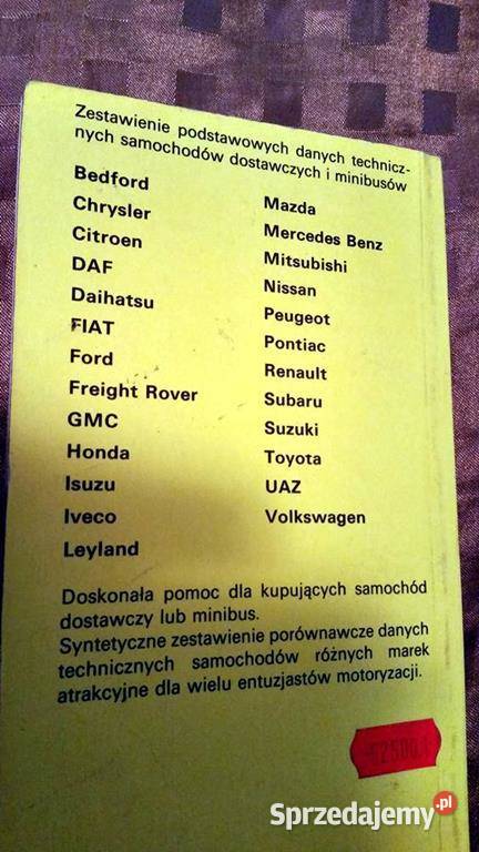 KSIĄŻKI INSTRUKCJE SAMOCHODOWE3cz Koszalin