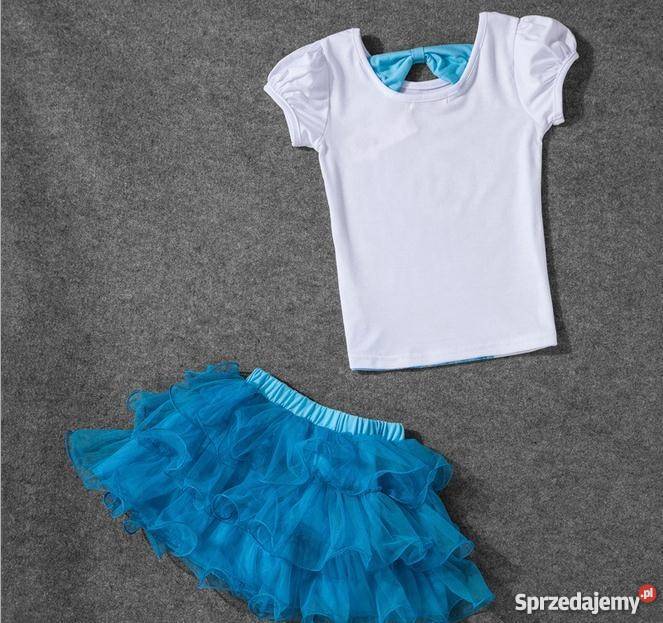 HIT Kraina Lodu Komplet Spódniczka TUTU bluzka mazowieckie Warszawa sprzedam