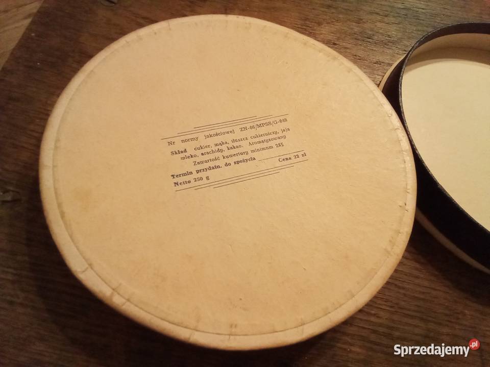 Pudełko torciku wedlowskim PRL Warszawa