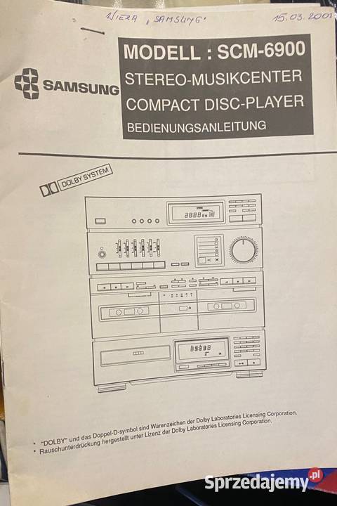 Wieża SAMSUNG SCM6900 radio CD 2x magnetofon Gliwice